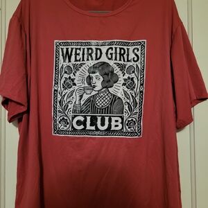 Weird Girls Club Red Short Sleeve Tee